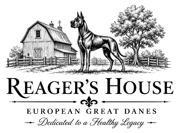Reager's House of European Great Danes logo