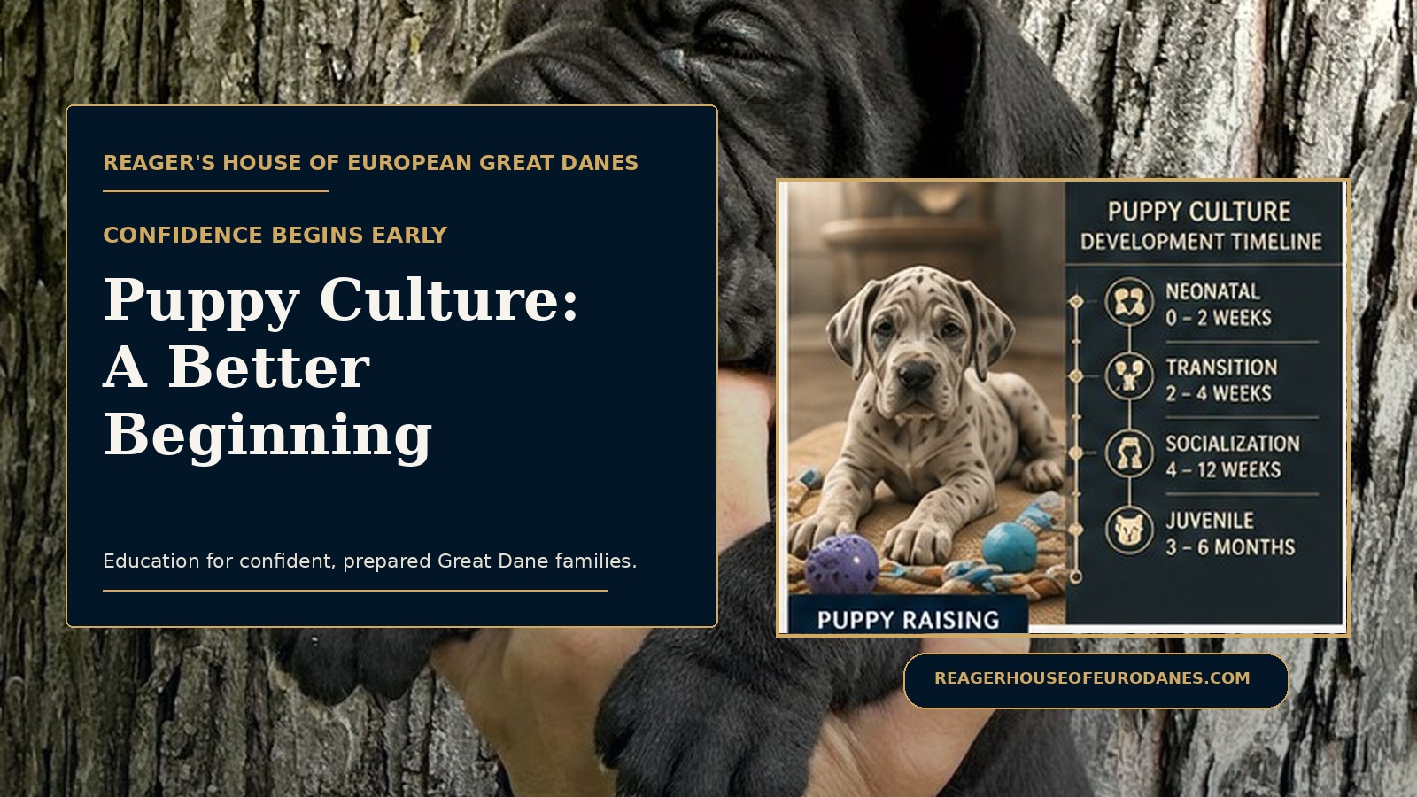 European Great Dane puppy enjoying age-appropriate enrichment and play