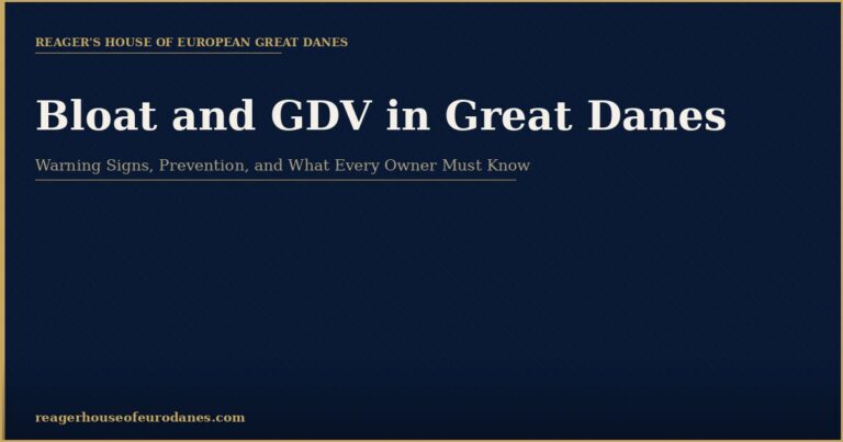 Bloat and GDV in Great Danes: Warning Signs Every Owner Must Know